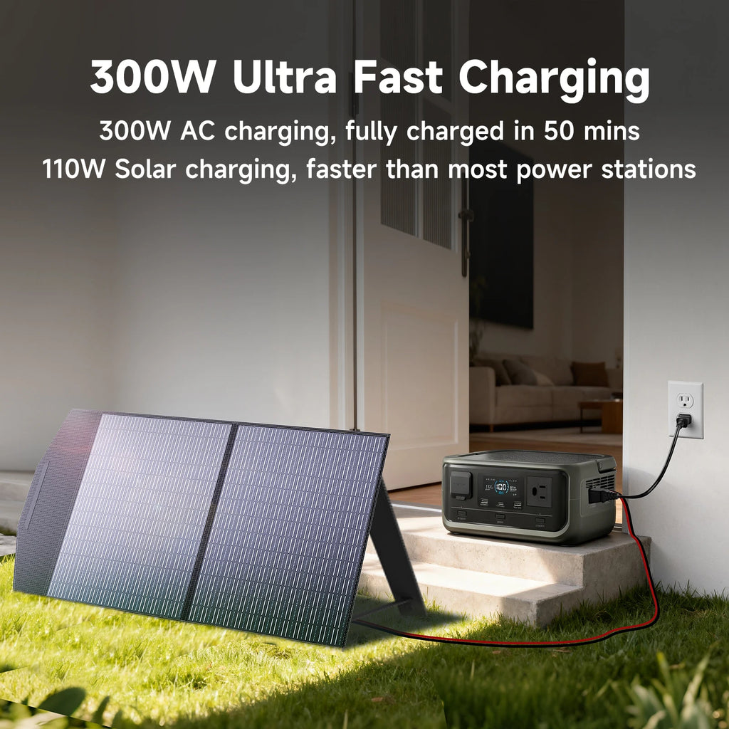 VOLIX P300 Portable Power Station — 256Wh LiFePO4
